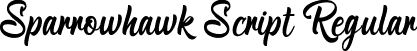 Sparrowhawk Script Regular font - Sparrowhawk Script.ttf