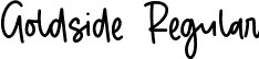 Goldside Regular font - Goldside.ttf