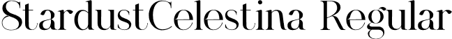 StardustCelestina Regular font - StardustCelestina.otf