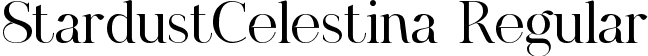 StardustCelestina Regular font - StardustCelestina.ttf