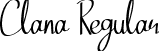 Clana Regular font - Clana.ttf