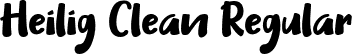 Heilig Clean Regular font - HeiligClean-Regular.ttf