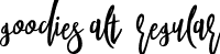 Goodies Alt1 Regular font - GoodiesAlt1-Regular.ttf