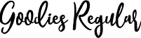 Goodies Regular font - Goodies-Regular.otf