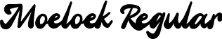 Moeloek Regular font - Moeloek Font - Free Trial.otf