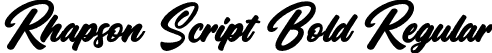 Rhapson Script Bold Regular font - Rhapson Script Bold.otf