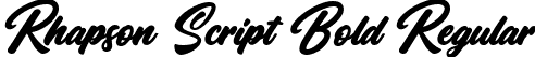 Rhapson Script Bold Regular font - Rhapson Script Bold.ttf