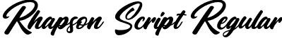 Rhapson Script Regular font - Rhapson Script.otf