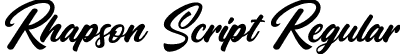 Rhapson Script Regular font - Rhapson Script.ttf