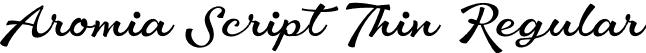 Aromia Script Thin Regular font - AromiaScript-Thin_DONATIONWARE.otf