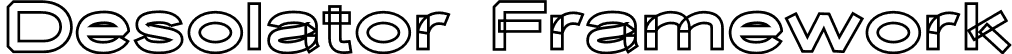 Desolator Framework font - Desolator-Framework.otf