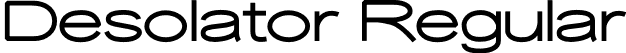 Desolator Regular font - Desolator.otf