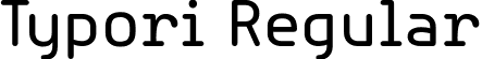 Typori Regular font - Typori-Regular.ttf