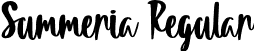 Summeria Regular font - Summeria.otf