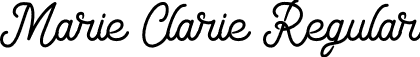 Marie Clarie Regular font - MarieClarie-w16gz.otf