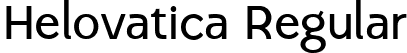 Helovatica Regular font - Helovatica.ttf