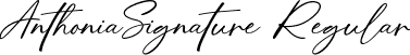 AnthoniaSignature Regular font - anthoniasignature.ttf