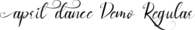 April Dance Demo Regular font - AprilDanceDemoRegular.ttf