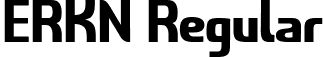 ERKN Regular font - ERKN-Regular.ttf