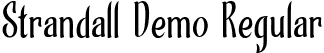 Strandall Demo Regular font - strandall demo.ttf