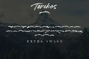 Torches Realistic Brush Font