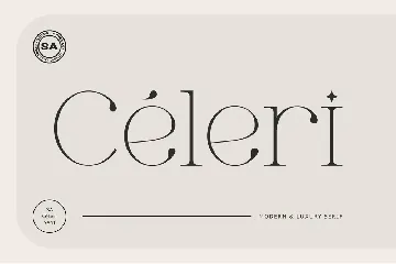 CÃ©leri - Modern Serif font