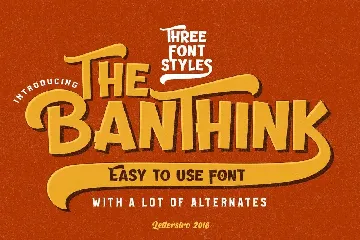 The Banthink - Retro Font