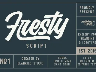 Fresty - Trendy font