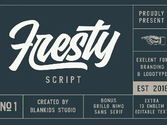 Fresty - Trendy font