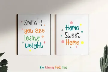 Kid Candy Font Duo