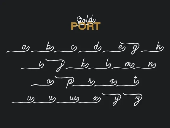 Gold Port - Font Duo