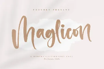 Maglicon Calligraphy Font