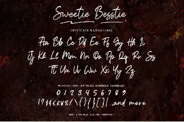 Sweety Besstie - Beautiful Script font