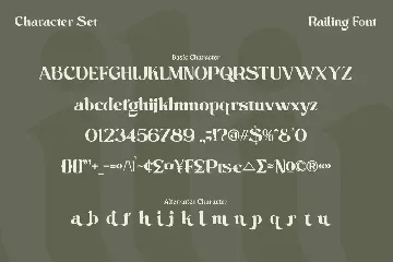 Railing font