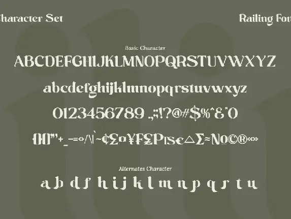 Railing font