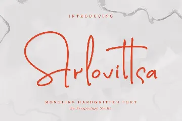 Arlovittsa Monoline Handwritten Font