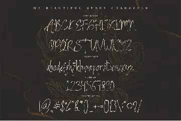 My Beautiful Story font