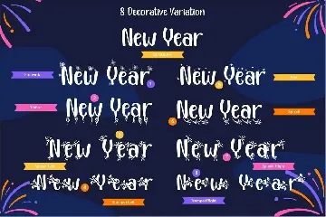 Happy New Year Party font