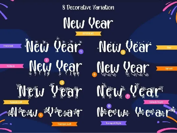 Happy New Year Party font