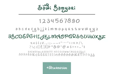 Sawi Banyari Font