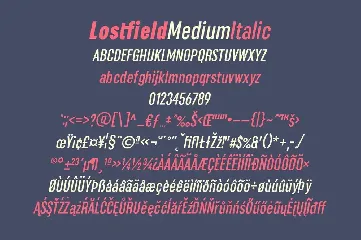 Lostfield Sans Font