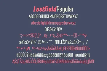 Lostfield Sans Font