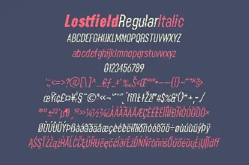 Lostfield Sans Font