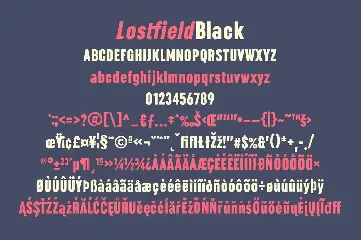 Lostfield Sans Font