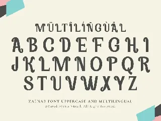 Zaenab - Serif Display Font