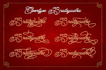 Bratayudha font