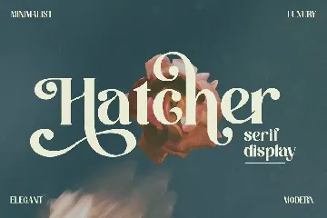 Hatcher Serif Display Font