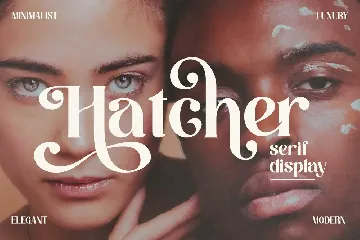 Hatcher Serif Display Font