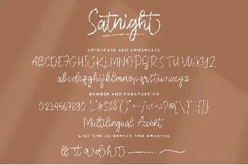 Satnight font