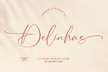 Delinhas Luxury Script Font